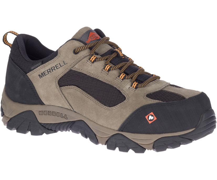 Buty Merrell Moab Onset Wasserdicht Comp Toe - Buty Robocze Męskie Merrell - Zielone/Czarne [VQEZC-1